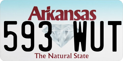 AR license plate 593WUT