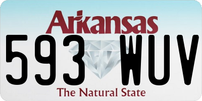 AR license plate 593WUV