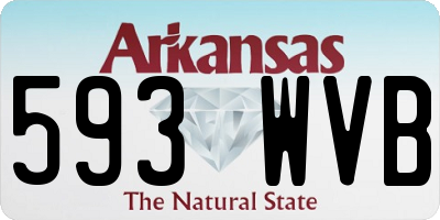 AR license plate 593WVB