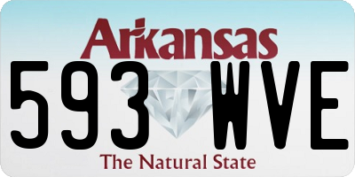 AR license plate 593WVE