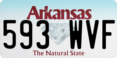 AR license plate 593WVF