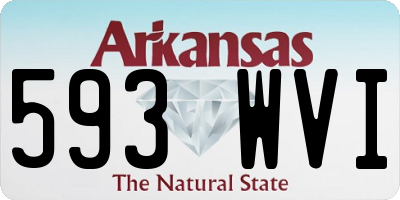 AR license plate 593WVI