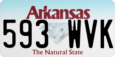 AR license plate 593WVK