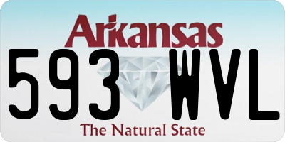 AR license plate 593WVL
