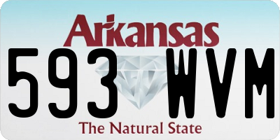 AR license plate 593WVM