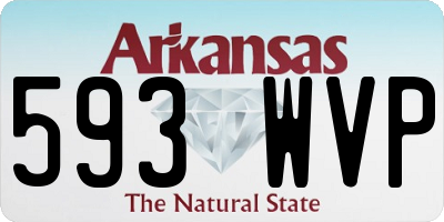 AR license plate 593WVP