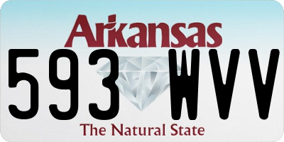 AR license plate 593WVV