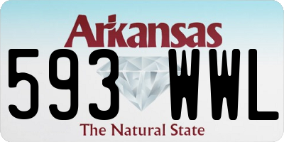 AR license plate 593WWL