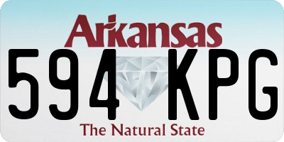 AR license plate 594KPG