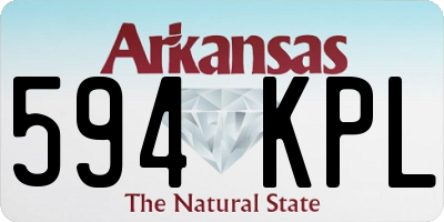 AR license plate 594KPL