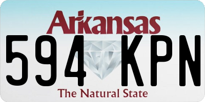 AR license plate 594KPN