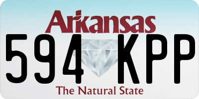 AR license plate 594KPP