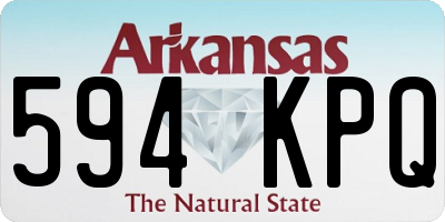 AR license plate 594KPQ