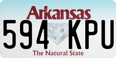 AR license plate 594KPU