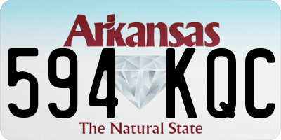 AR license plate 594KQC