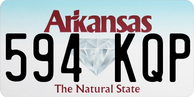 AR license plate 594KQP