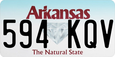 AR license plate 594KQV