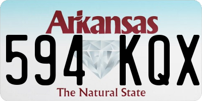 AR license plate 594KQX