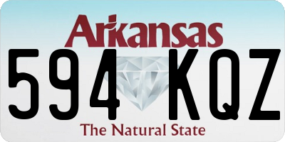 AR license plate 594KQZ