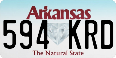AR license plate 594KRD