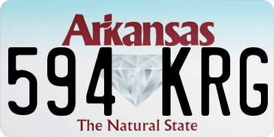AR license plate 594KRG