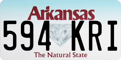 AR license plate 594KRI