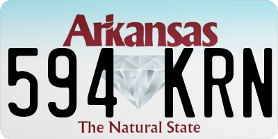 AR license plate 594KRN