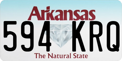AR license plate 594KRQ