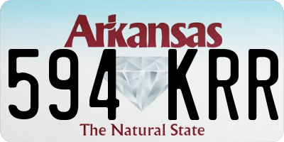 AR license plate 594KRR