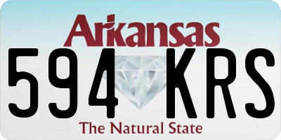 AR license plate 594KRS