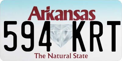 AR license plate 594KRT
