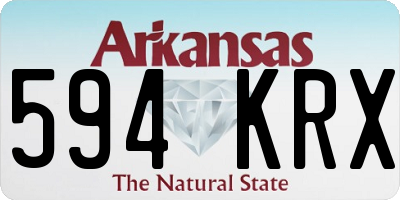 AR license plate 594KRX