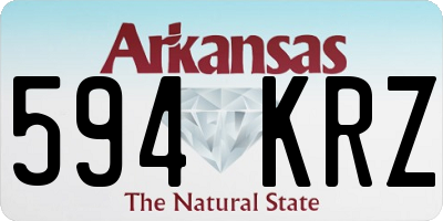 AR license plate 594KRZ
