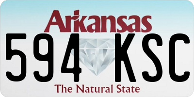 AR license plate 594KSC