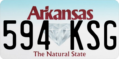 AR license plate 594KSG