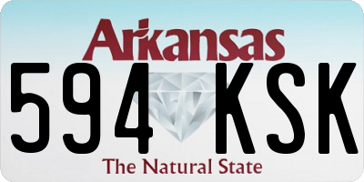 AR license plate 594KSK