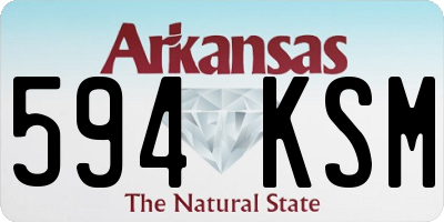 AR license plate 594KSM