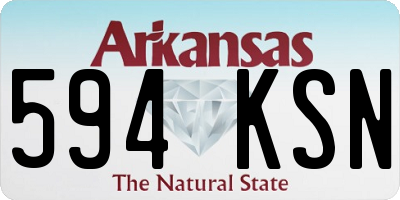 AR license plate 594KSN