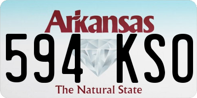 AR license plate 594KSO