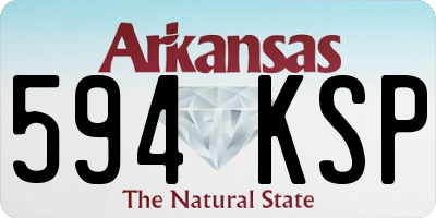 AR license plate 594KSP