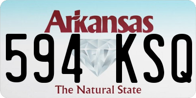 AR license plate 594KSQ