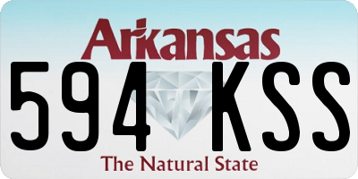 AR license plate 594KSS