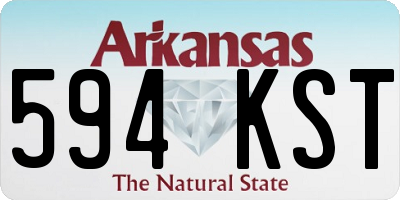 AR license plate 594KST