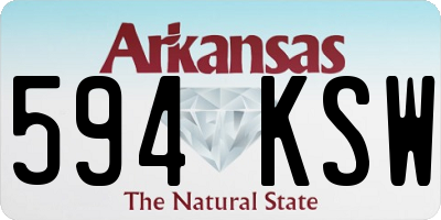 AR license plate 594KSW