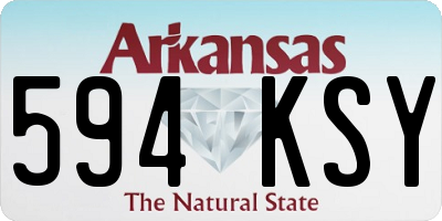 AR license plate 594KSY