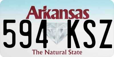 AR license plate 594KSZ