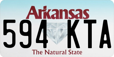 AR license plate 594KTA