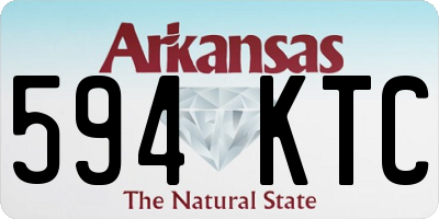 AR license plate 594KTC
