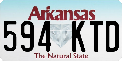 AR license plate 594KTD