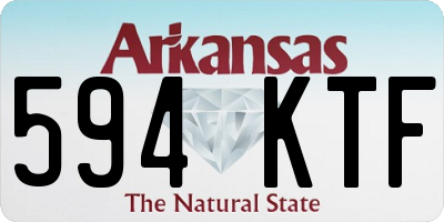 AR license plate 594KTF